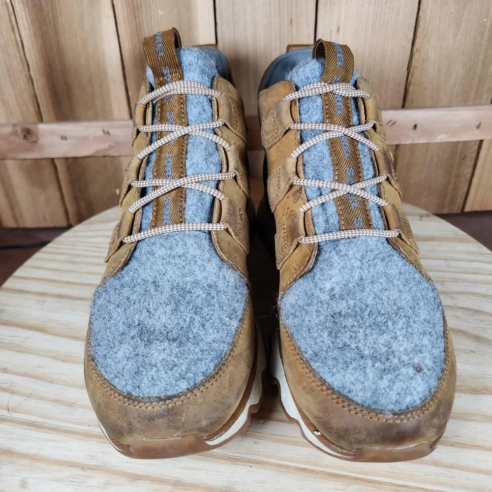 Sorel Kinetic Caribou Boots Womens 8.5 Brown Leather Waterproof‎ Winter Snow